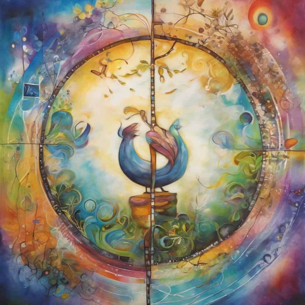 Φωτογραφία με αφαιρετικό πίνακα που απεικονίζει το μήνυμα της θετικής στάσης και ενέργειας.